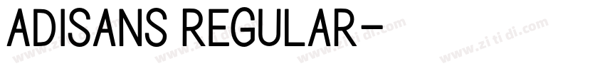 AdiSans Regular字体转换